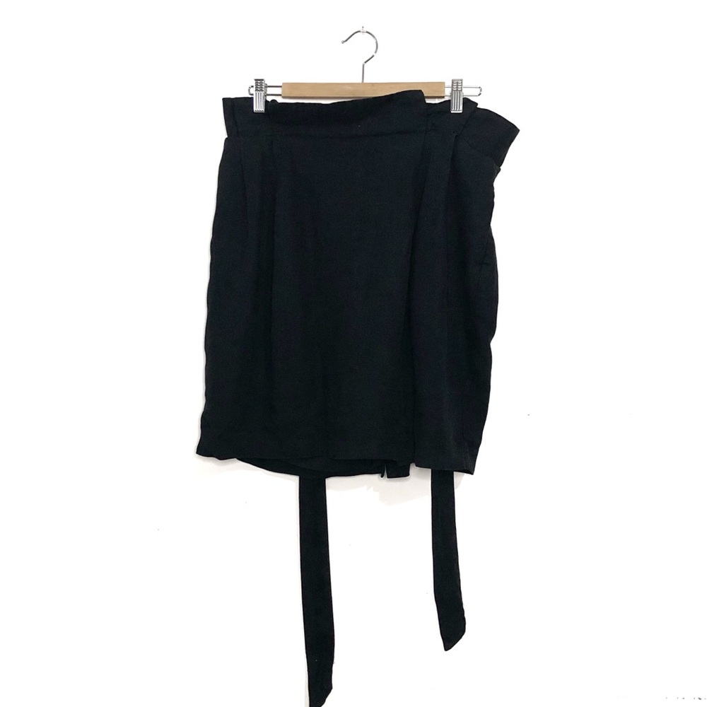 Frank & Oak | Black Tie Waist Skirt